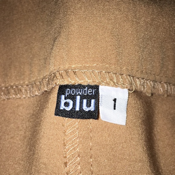 Retro circa 2000 tan slacks w lace up detail on the side- Sz 1 - Picture 7 of 11